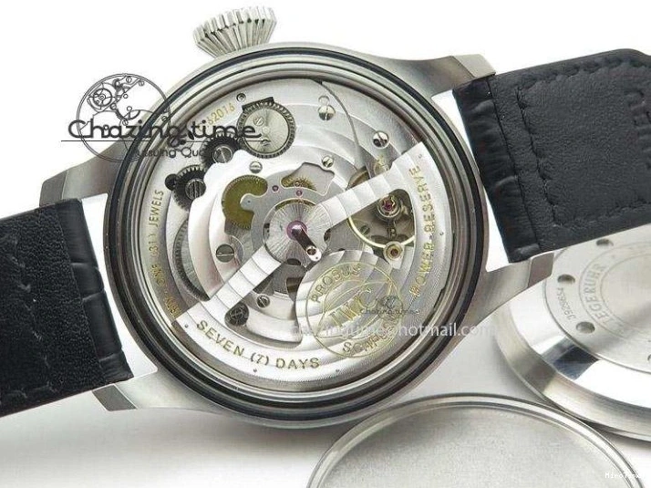 MIROTIME 0401 Timeless Big Pilot Real PR IW500901 ZF 1:1 Best Edition On Black Leather Strap A 7340